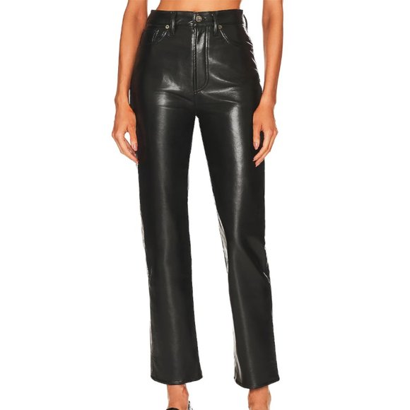 - NEW AGOLDE Recycled Leather Fitted 90's MIX2